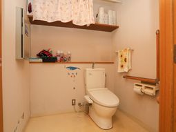 清潔なトイレの一角