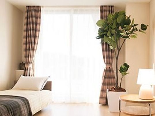 ゆったりした明るい居室