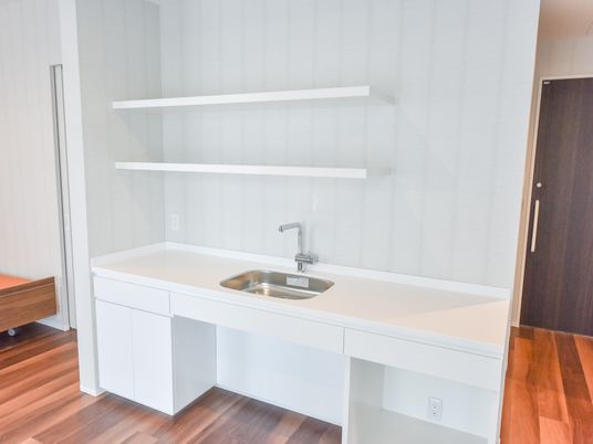 清潔なキッチン一角