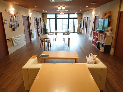明るい共有スペース