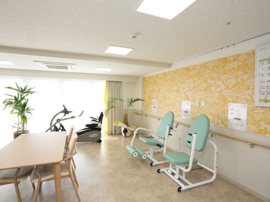 明るい機能訓練室