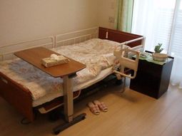 居室のベッドと家具