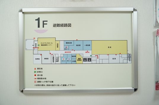 施設の案内表示板