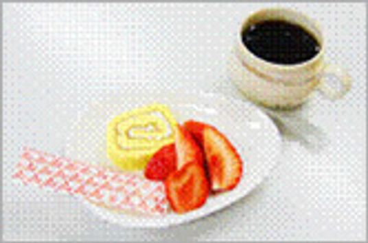 デザートと飲み物のセット