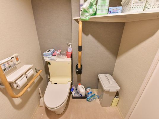バリアフリー対応のトイレ