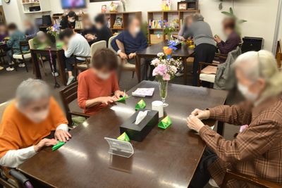 折り紙を楽しむ空間