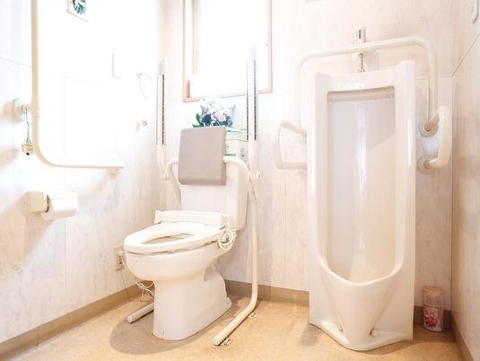 手すり付きトイレと浴槽