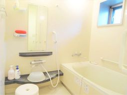 清潔な浴室の一角