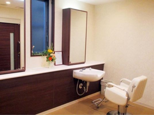 清潔な洗面台の配置