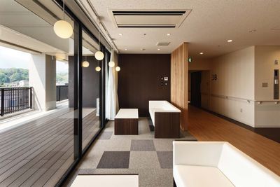 自然光溢れる休憩室