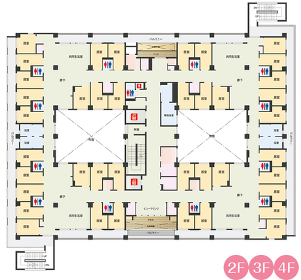 使いやすい施設の配置図