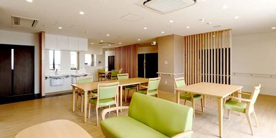 明るい共用スペース