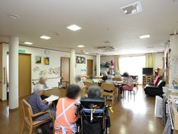 明るい共有スペース