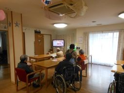 共用スペースでの憩いの時間