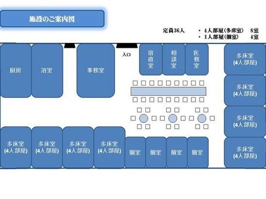 案内図が描かれた掲示物