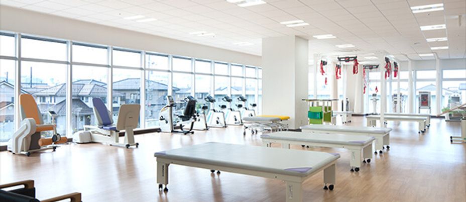 明るい機能訓練室