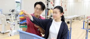 訓練を行う様子の機能訓練室