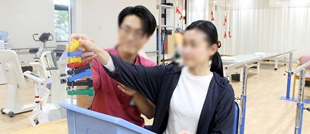 訓練を行う様子の機能訓練室