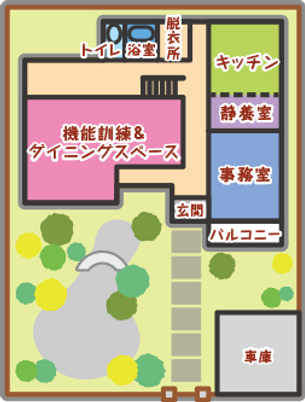 明るい多目的ルーム