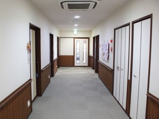 清潔感のある通路