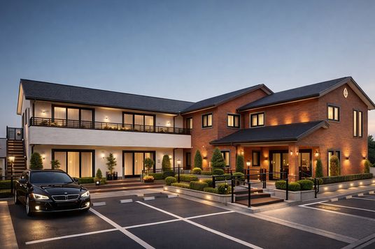 温かみのある建物外観