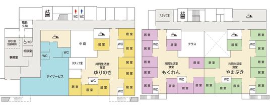 施設の平面図