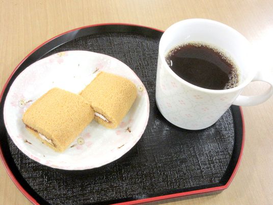 お茶と菓子のセット