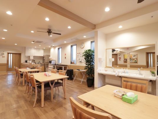 広々とした清潔な食堂