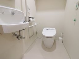 清潔なトイレの設備