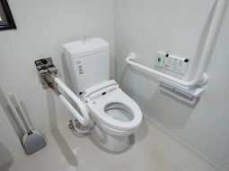 清潔なトイレ設備