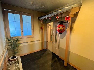 和風の装飾が施された居室