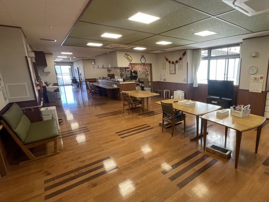 広々とした食堂