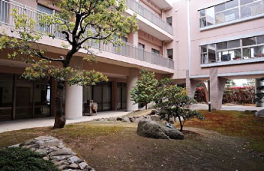 植栽がある中庭