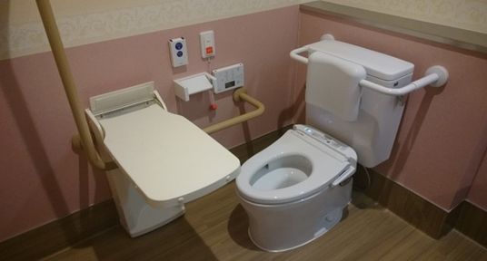 安全設備が整ったトイレ