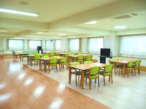 明るい食堂