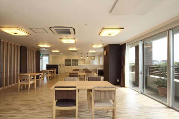 開放感のある食堂