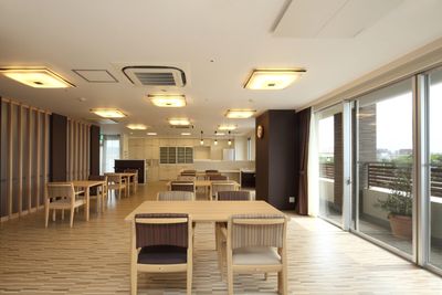 明るい共有スペース