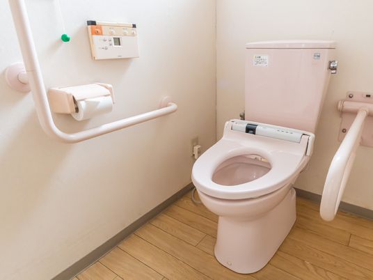 バリアフリー設計のトイレ