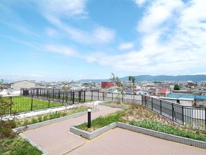 屋上庭園の眺望