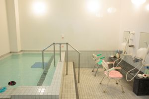 バリアフリーの浴室