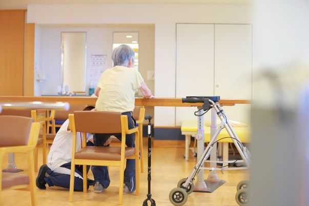 自然光の入る機能訓練室