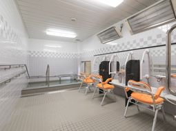 清潔な浴室設備