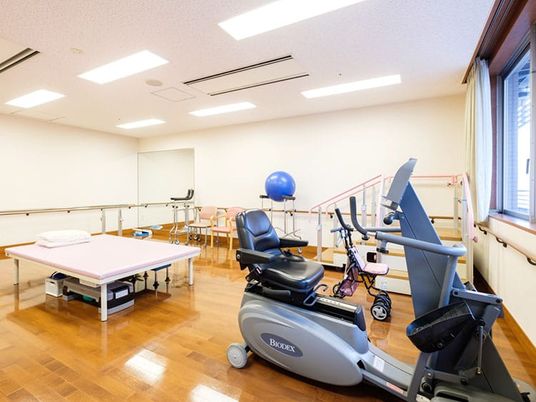 リハビリ設備が整った部屋