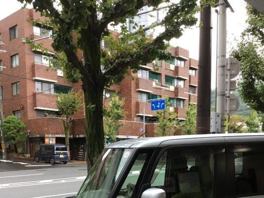 建物前の街路  