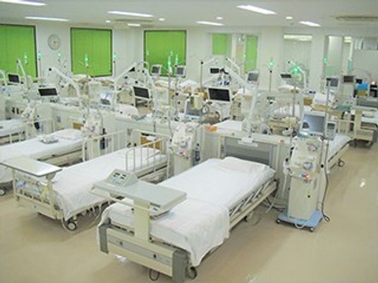 明るい機能訓練室  