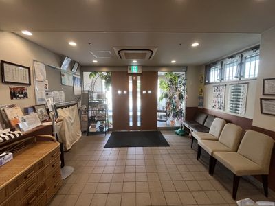 明るいエントランス