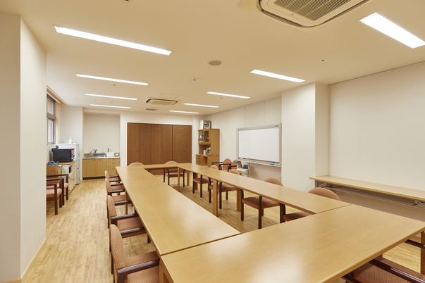明るい食堂の職場