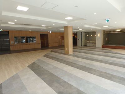 明るい共用スペース