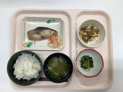 おいしそうな食事の配膳