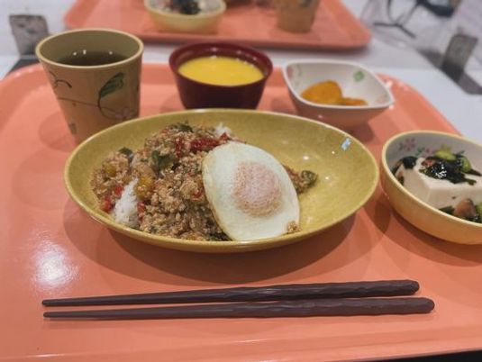豊富な食事の提供